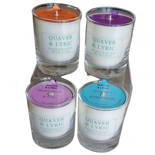 Scented Candle In Glass Container Quaver & Lyric