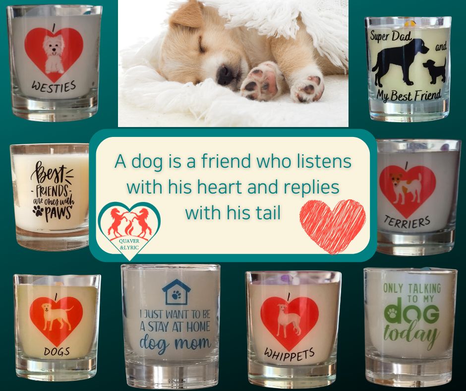 Scented Candle Dog Lover Gifts