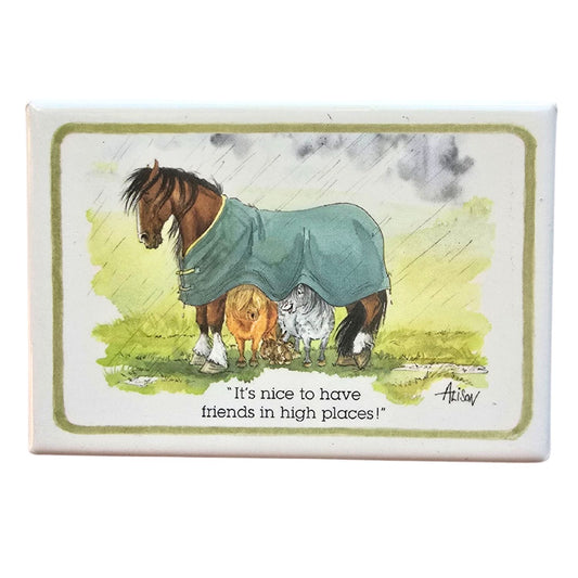 Horse Fridge Magnet Alison's Animals Funny Friends In High Places