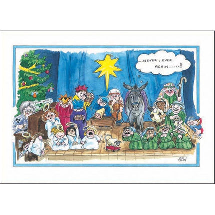 Alisons Animals Christmas Card Nativity Scene