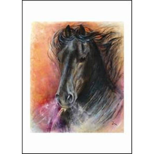 Equestrian Greeting Card Bay Horse by Diane Hennchen