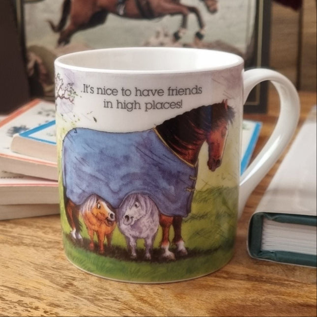 The Alisons Animals Horse Mug, gift boxed and featuring Alison Lingley’s cartoon with “It’s nice to have friends in high places,” is the perfect gift for animal lovers and equestrian fans.