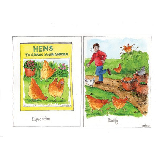 Alisons Animals Funny Hen Card "Hens: the Untold Truth"