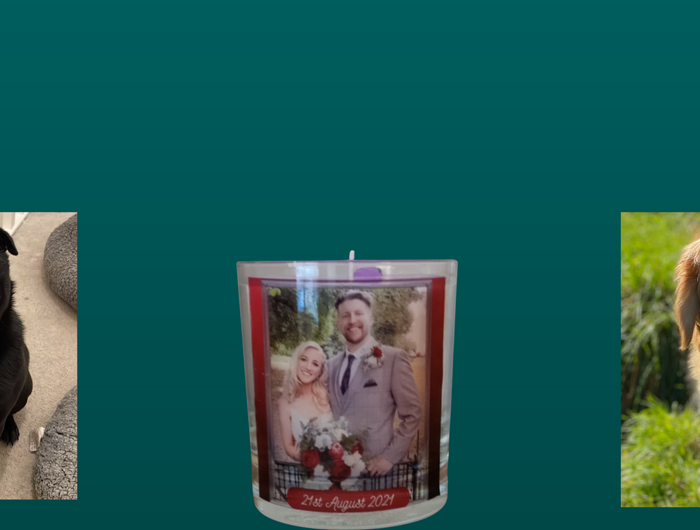 <h2>personalised candles</h2>