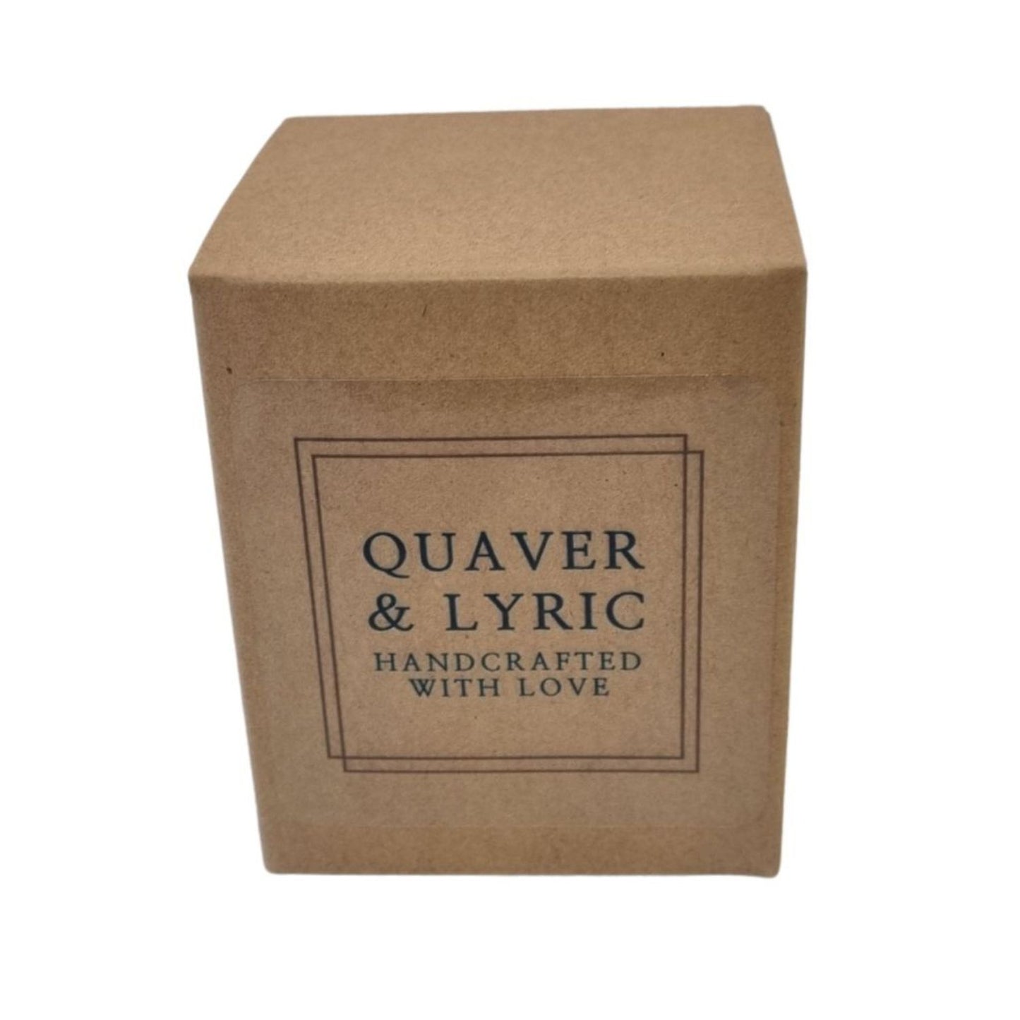 Scented Candle In Glass Container I Love Dogs Design Quaver & Lyric