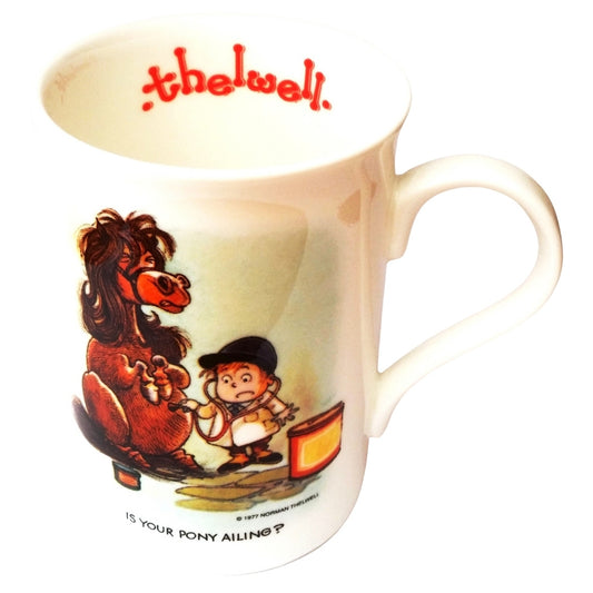 Thelwell Ceramic Mug "Is Your Pony Ailing?" Design