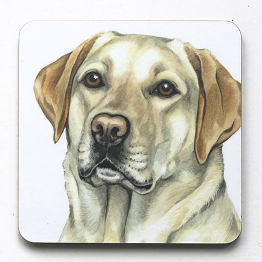 WaggyDogz Dog Breed Coaster Golden Labrador Cork Backed Square