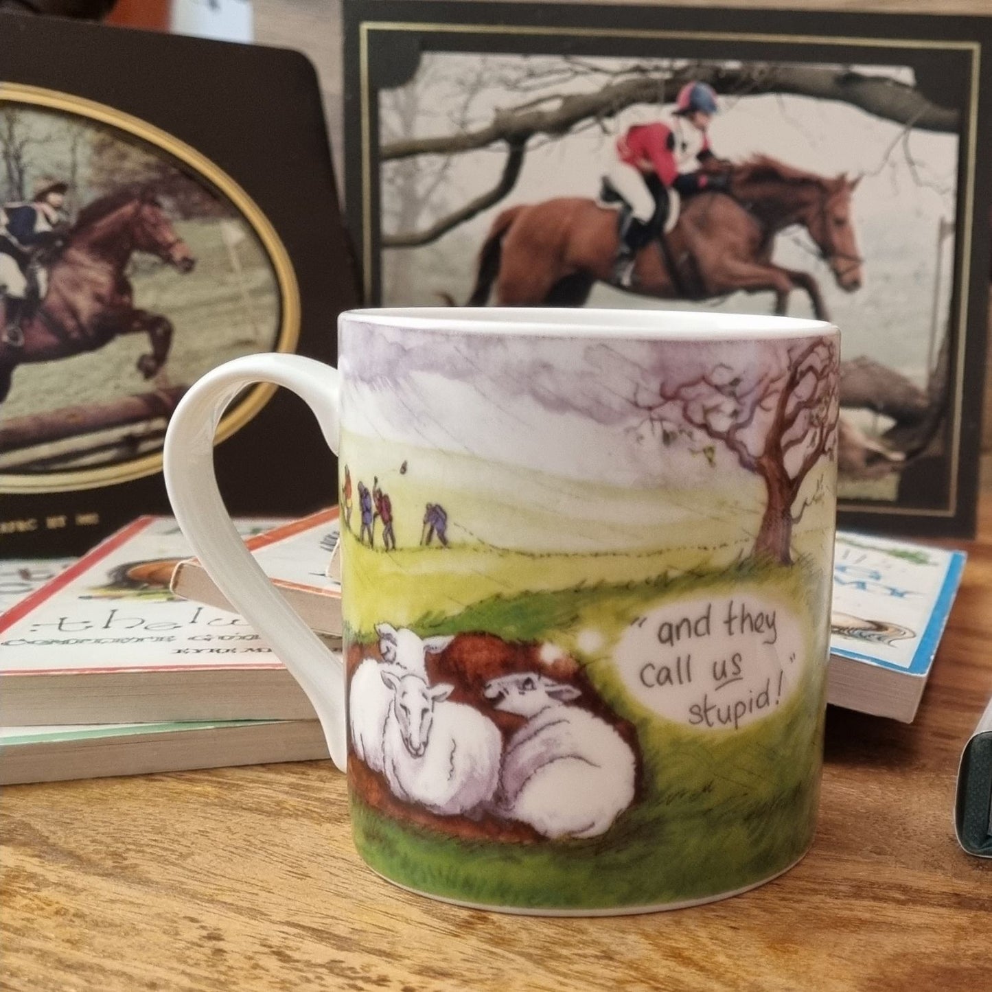 Coffee Mug Funny Horse Sheep Design Alisons Animals Boxed