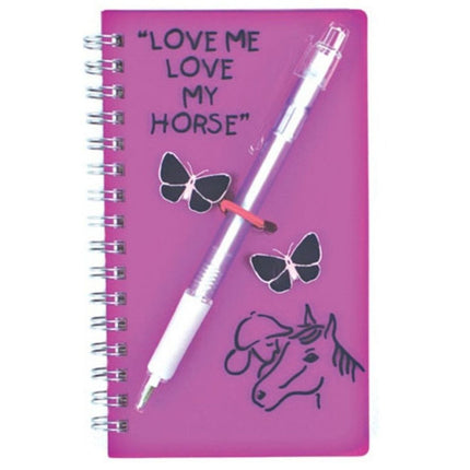 Pink Horse/Pony Notebook and Pen