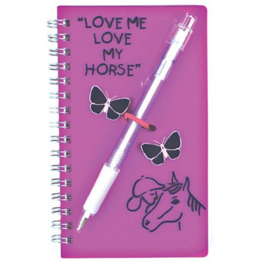 Pink Horse/Pony Notebook and Pen