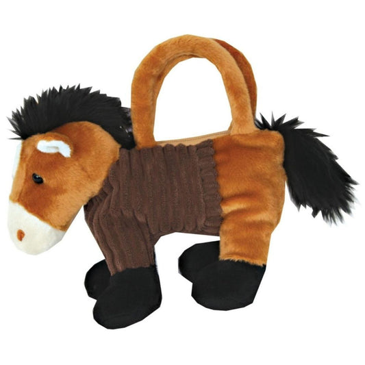 Child's Cuddly Pony Handbag Plush Fabric Soft Toy