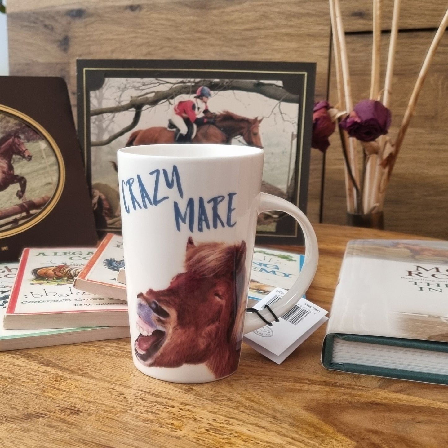 Latte Mug Horse Design Crazy Mare