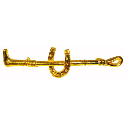 Brooch Stock Pin Style Gold Horseshoe Design