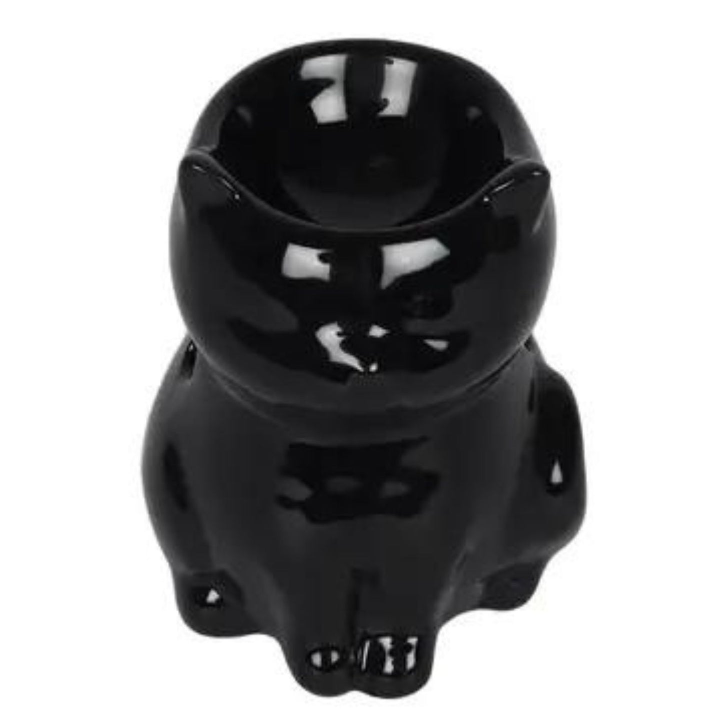 Oil Burner and Wax Warmer Gothic Black Cat