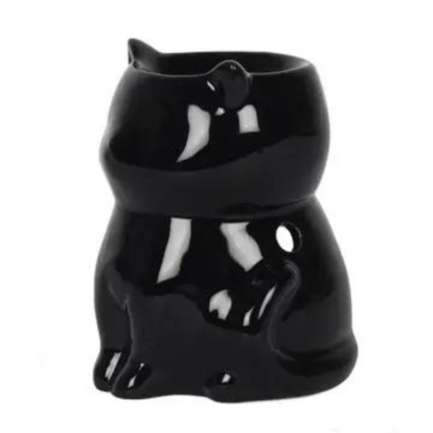 Oil Burner and Wax Warmer Gothic Black Cat