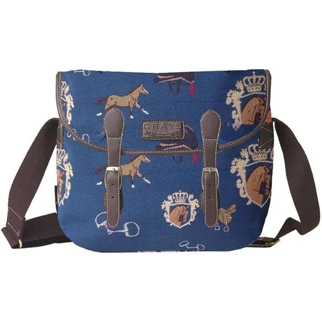 Grays of Shenstone Royal Equestrian Horse Design Messenger Satchel Bag