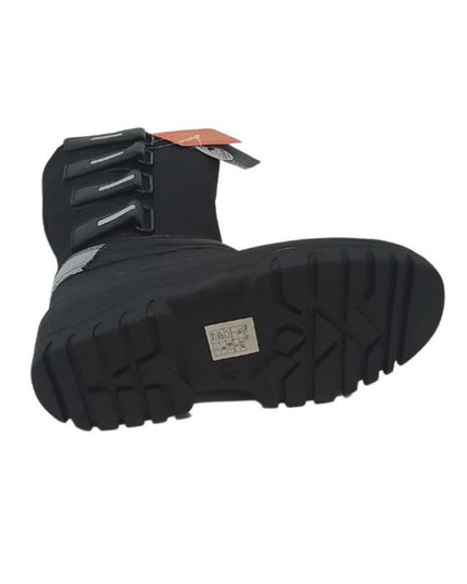 bottom view of groundwork equestrian dog walking muck boot showing the thick tread for extra grip