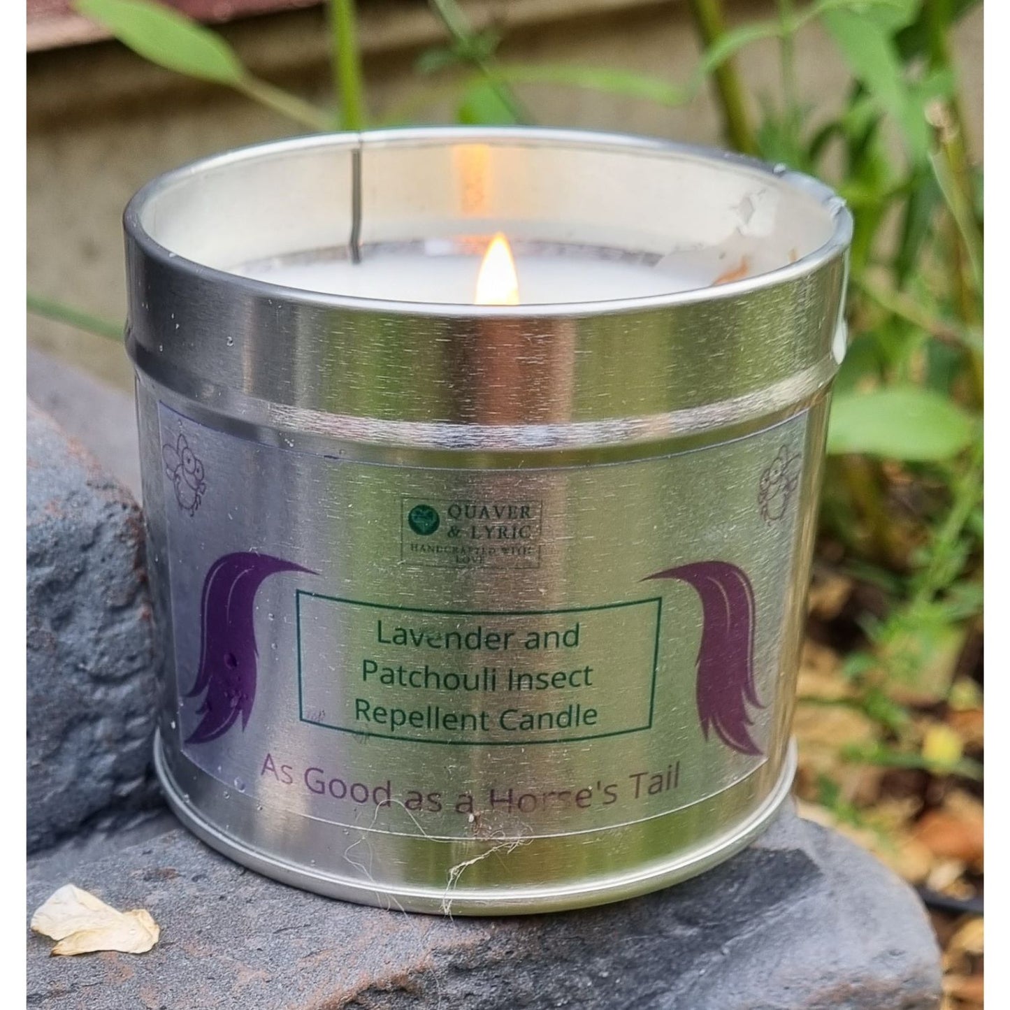 Scented Candle Citronella or Lavender With Naturally Derived Insect Repellent