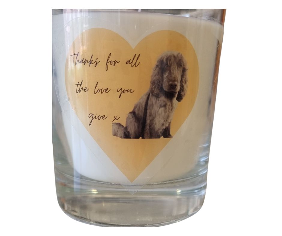 Quaver & Lyric Scented Candle In Glass Container Personalised Design