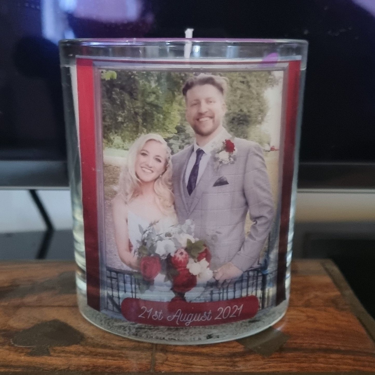 Quaver & Lyric Scented Candle In Glass Container Personalised Design