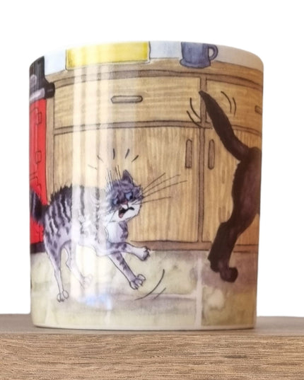 The Dog Mug by Alisons Animals is a premium porcelain mug featuring a playful cartoon from Alisons Animals, gift boxed for easy gifting.