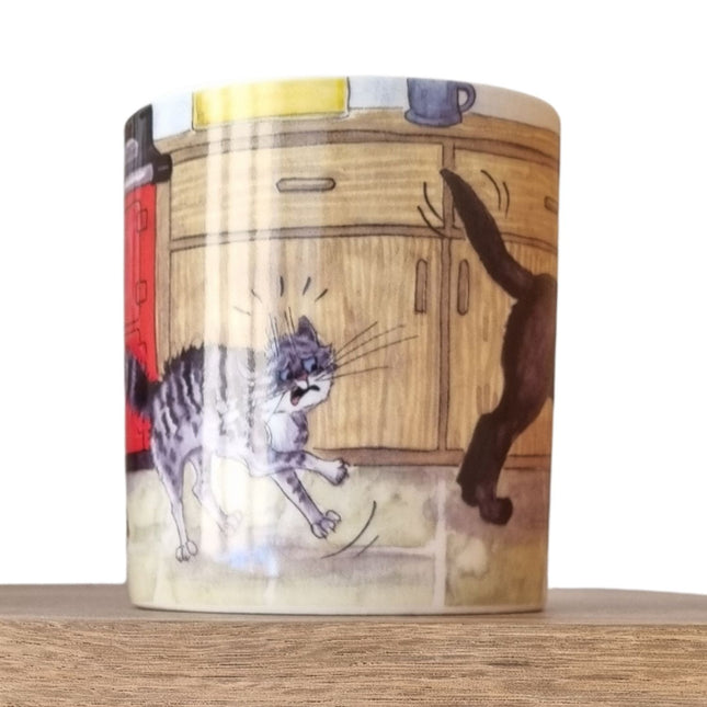 The Dog Mug by Alisons Animals is a premium porcelain mug featuring a playful cartoon from Alisons Animals, gift boxed for easy gifting.