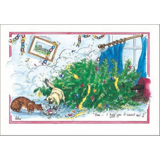 Alison's Animals Christmas Card "Fallen Angel"