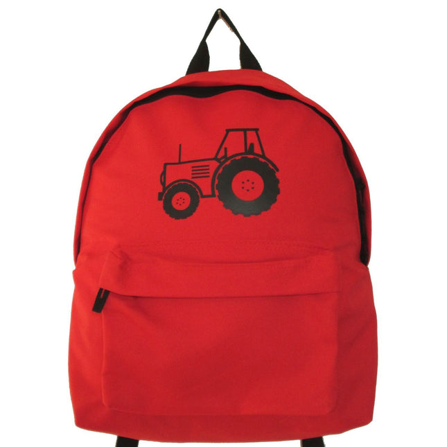 Child's Backpack With Tractor Design