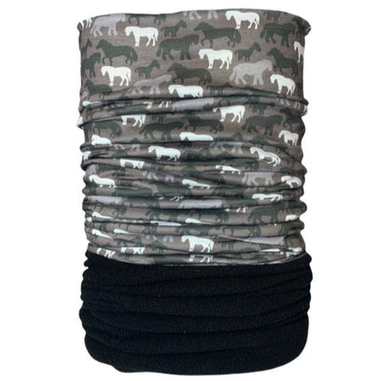 Platinum Cartmel Snood Neck Warmer Horse Design