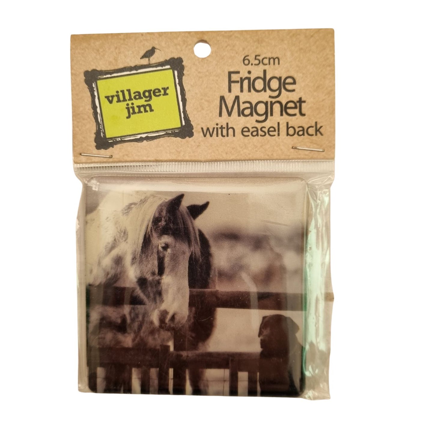 Fridge Magnet Horse and Dog Best Mates Villager Jim