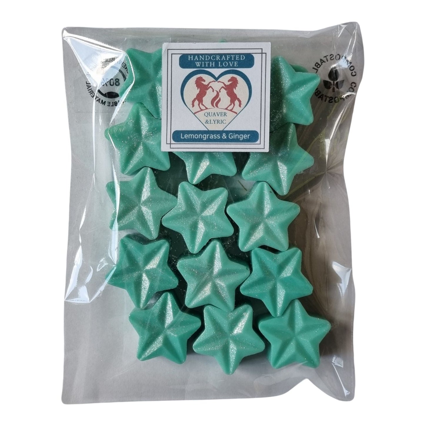 Soy Wax Melt Stars Quaver&Lyric Pack of 15